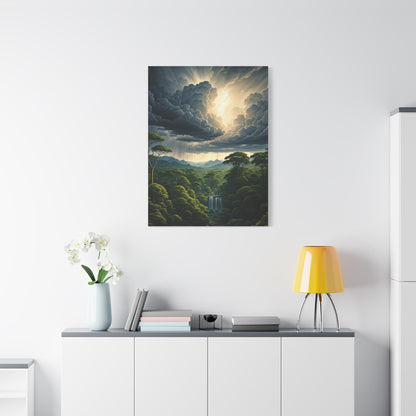 Stormlight Over Emerald Jungle Valley Wall Art & Canvas Prints