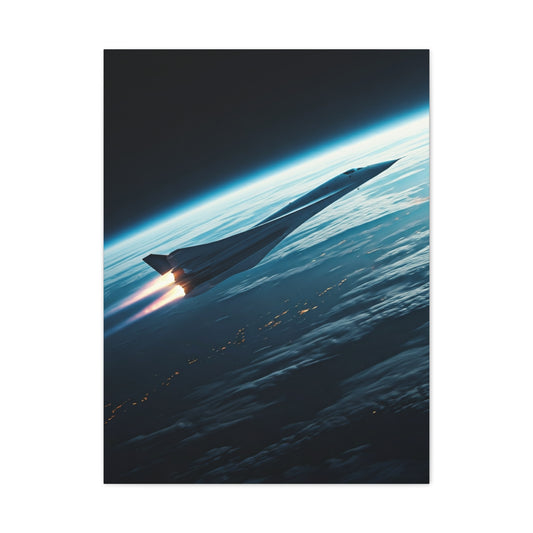 Elegant Concept Aircraft Above Clouds Wall Art & Canvas Prints