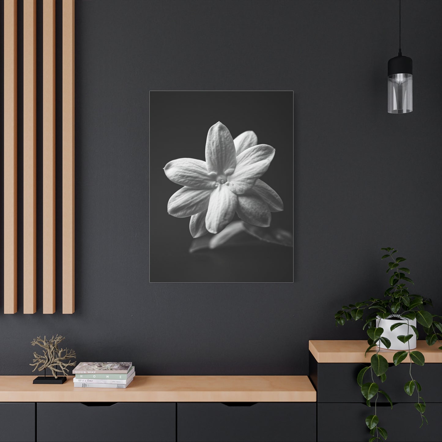 Midnight Jasmine Bloom Wall Art & Canvas Prints