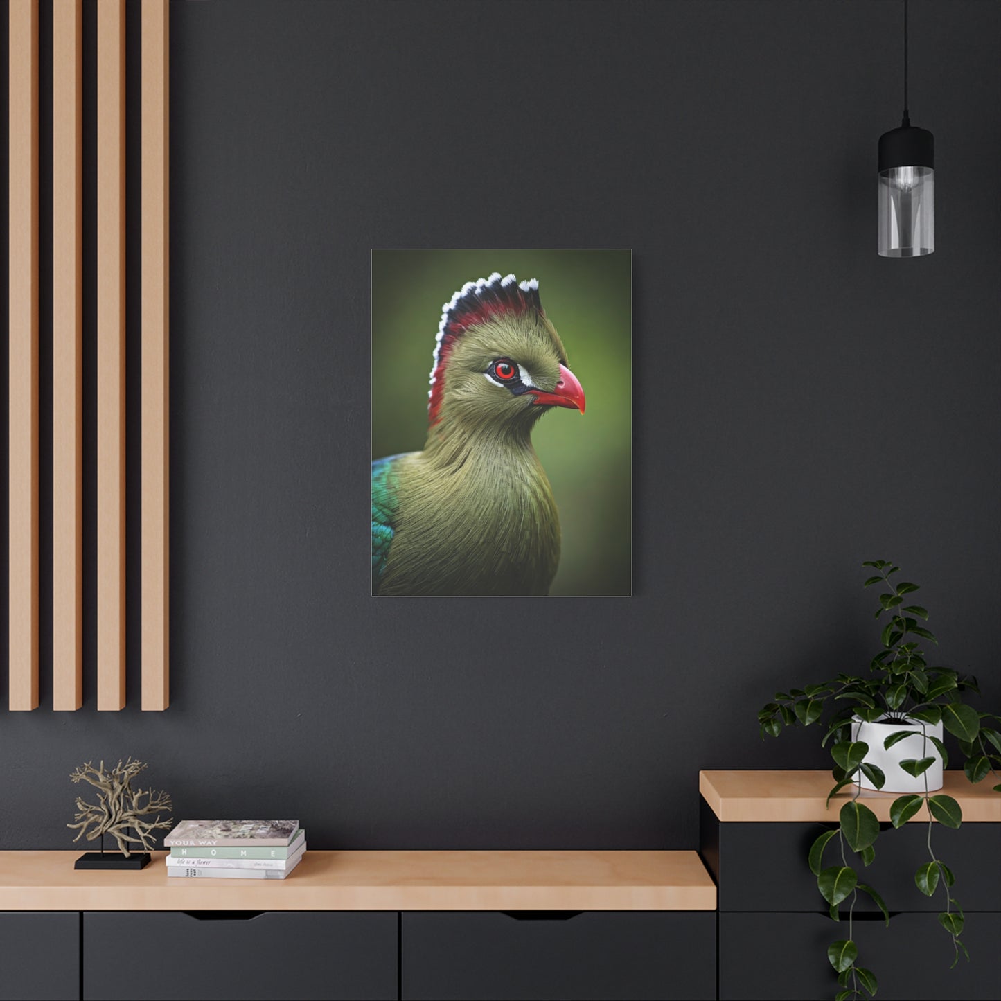 Emerald Crested Turaco Portrait Wall Art & Canvas Prints