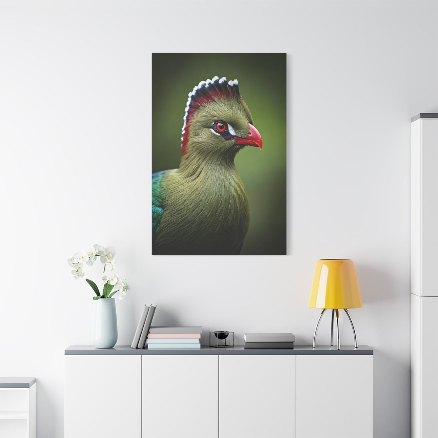 Emerald Crested Turaco Portrait Wall Art & Canvas Prints