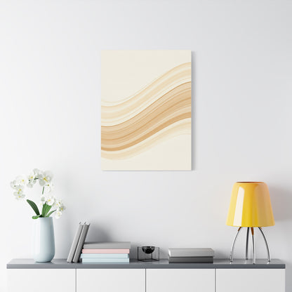 Golden Sand Flow Abstract Wall Art & Canvas Prints