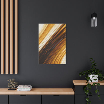 Dark Gold Stream Abstract Wall Art & Canvas Prints