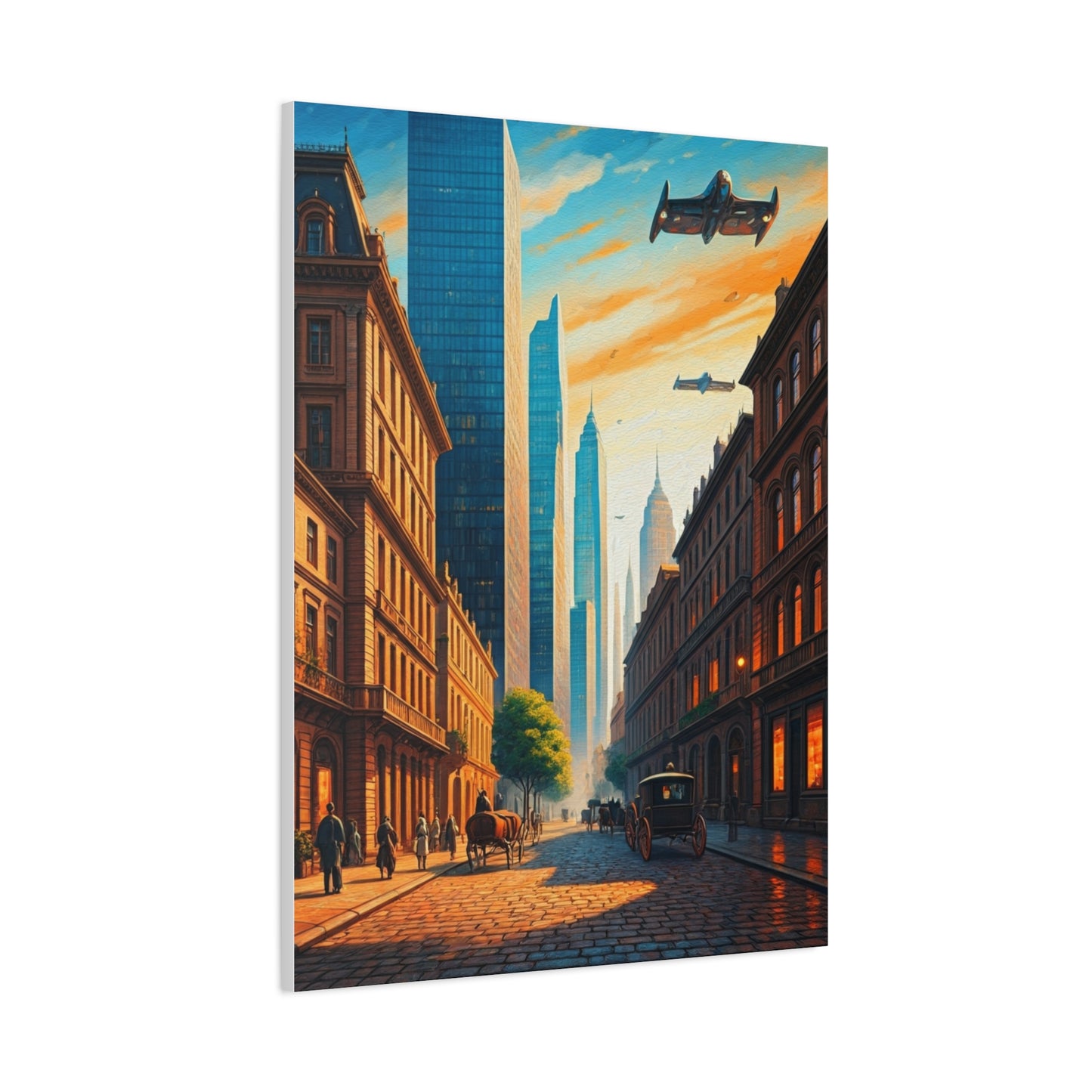 Futuristic Skyline Cityscape Wall Art & Canvas Prints