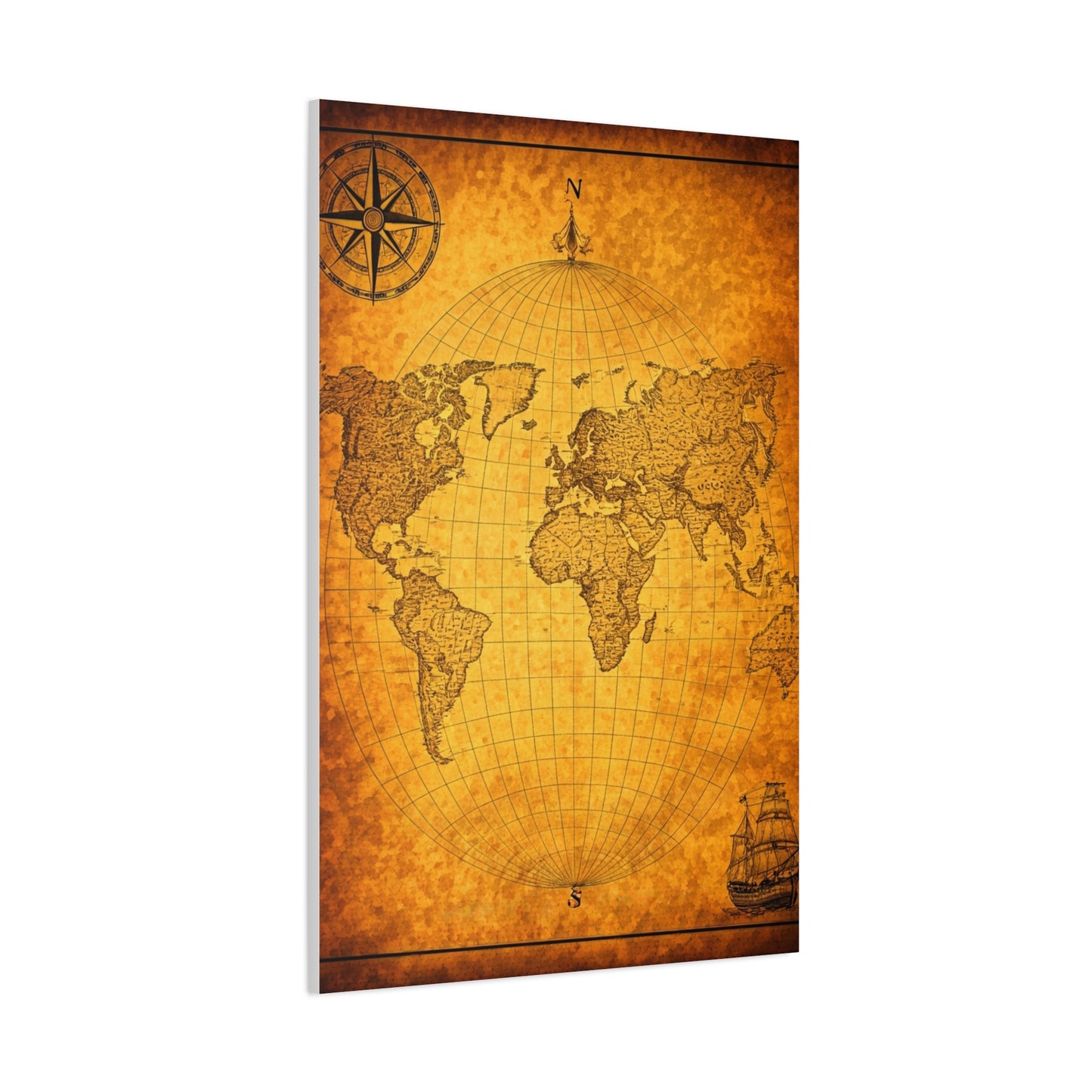 Classic Globe World Map Wall Art & Canvas Prints