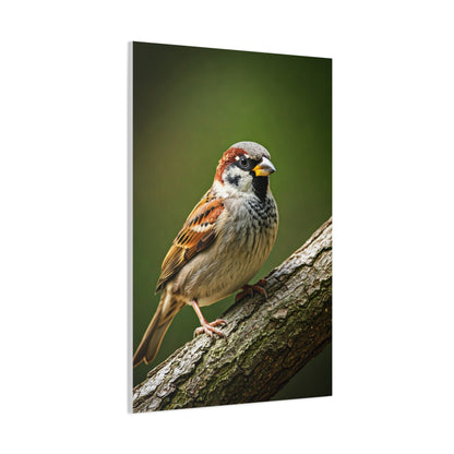 Charming Sparrow Close-Up Wall Art & Canvas Prints