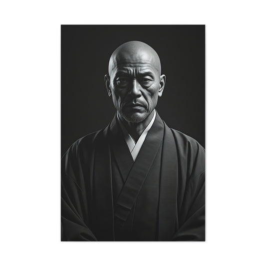 Stoic Figure in Minimalist Portrait Wall Art & Canvas Prints