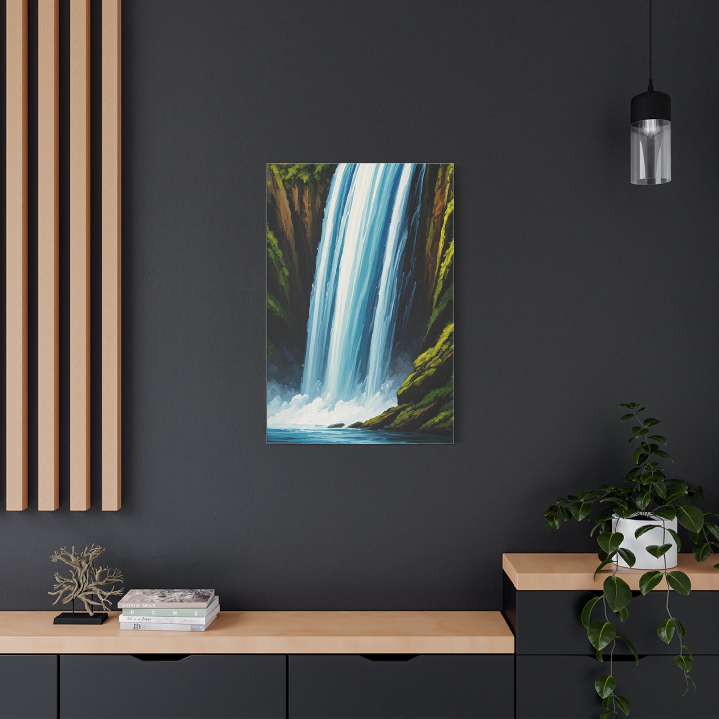 Tall Cascading Waterfall Wall Art & Canvas Prints