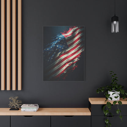 Artistic Brushstroke Flag of Freedom Wall Art & Canvas Prints