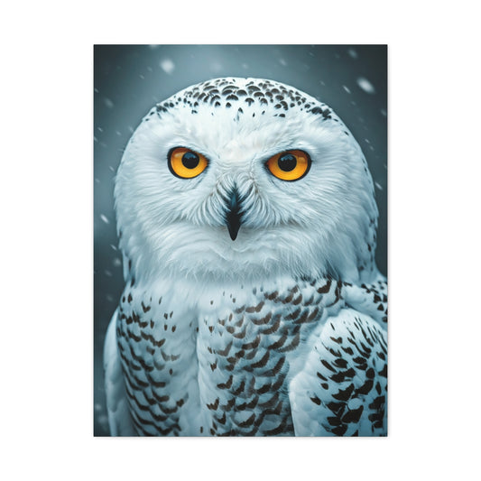 Snowy Owl with Golden Eyes Wall Art & Canvas Prints