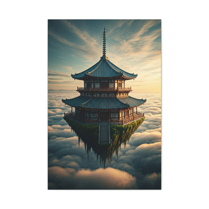Floating Temple in the Clouds Wall Art & Canvas Prints