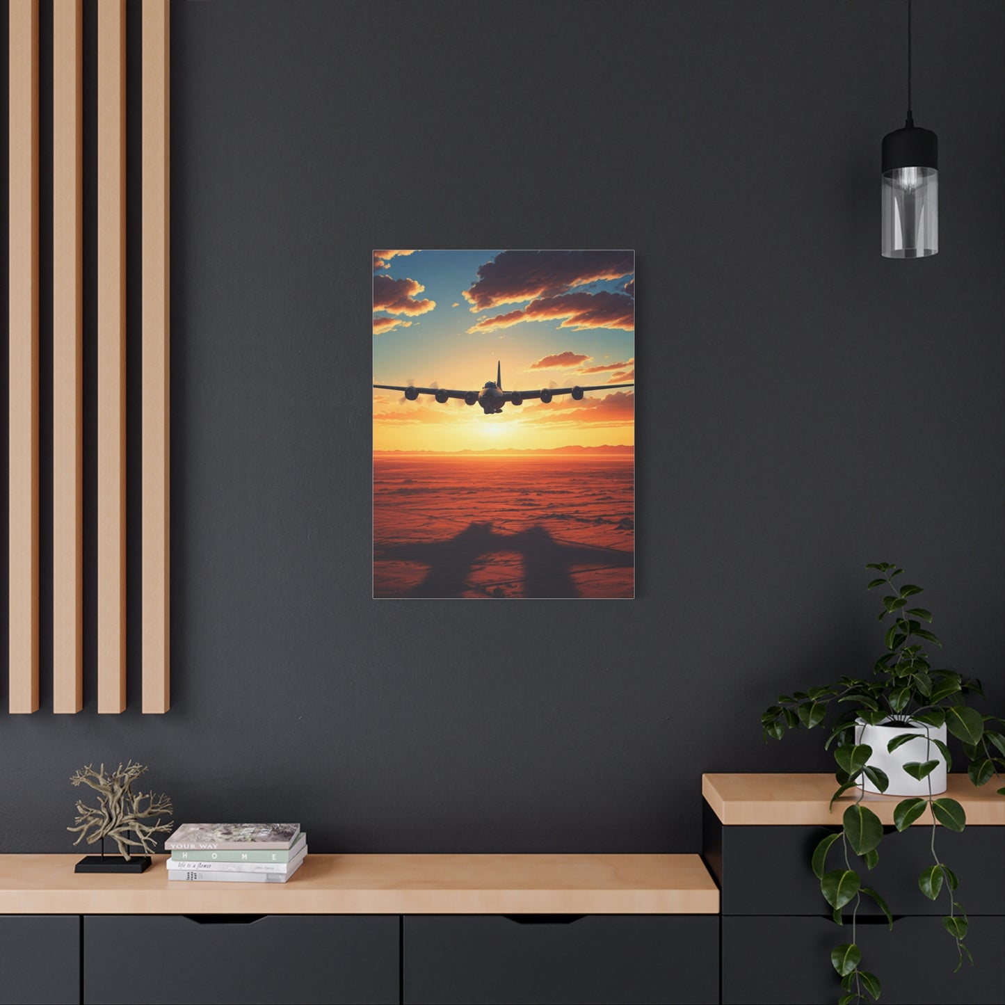 Golden Sky Takeoff Flight Wall Art & Canvas Prints