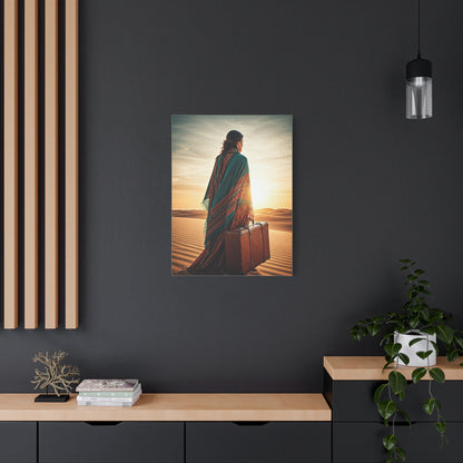 Desert Journey at Golden Hour – Wall Art & Canvas Prints