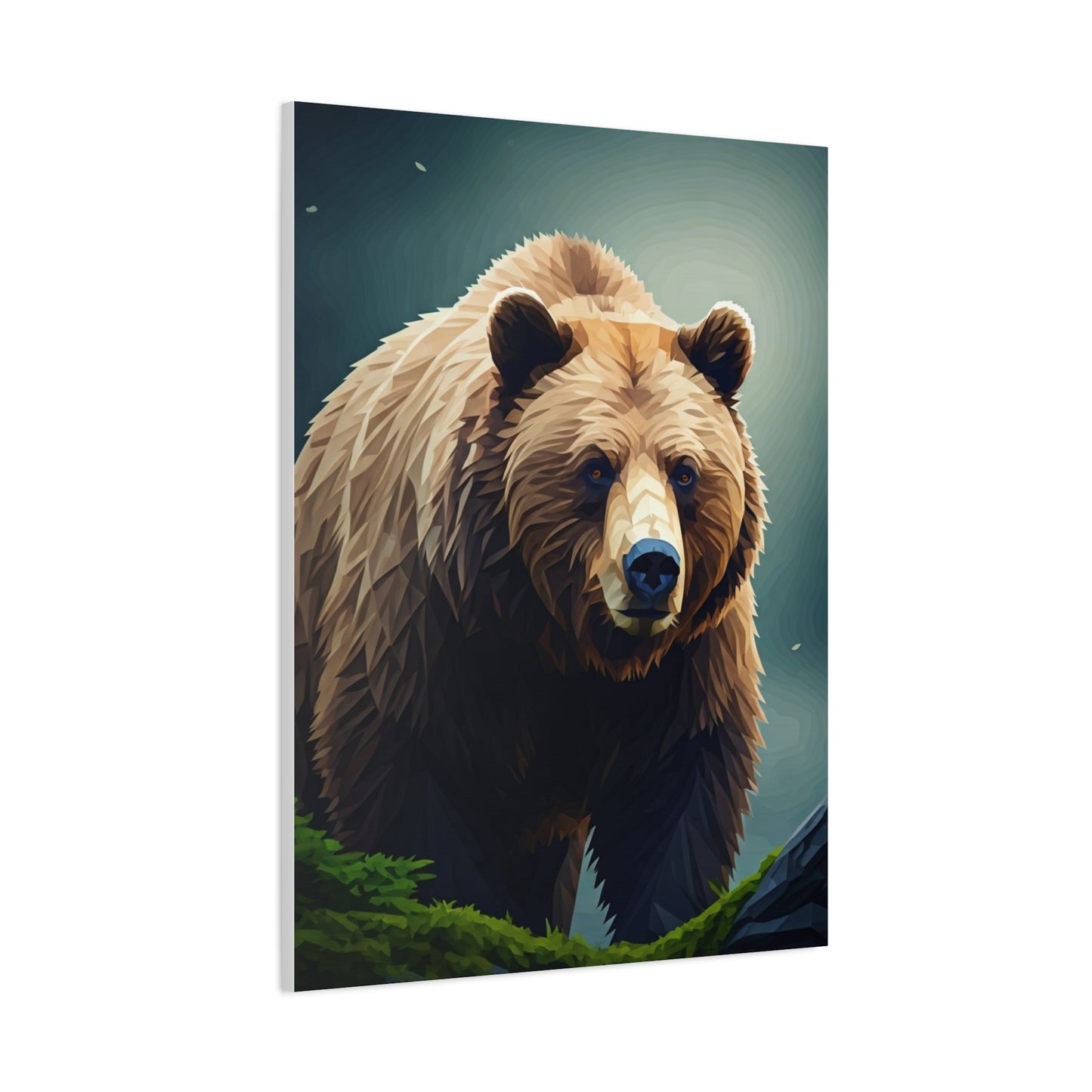 Golden-Toned Bear Portrait Wall Art & Canvas Prints