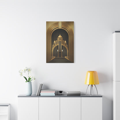 Golden Cathedral Deco Architecture Wall Art & Canvas Prints