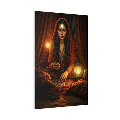 Bohemian Tarot Reader by Lantern Light Wall Art & Canvas Prints