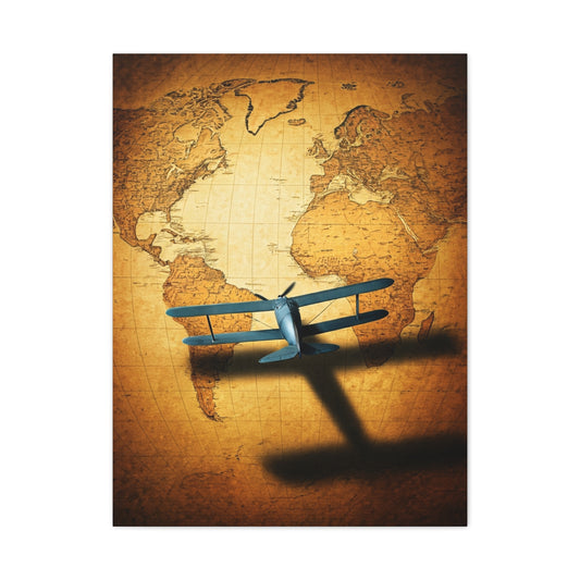 Antique Twin Hemisphere Map Wall Art & Canvas Prints