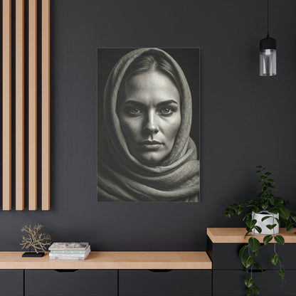 Veiled Woman with Calm Gaze Wall Art & Canvas Prints