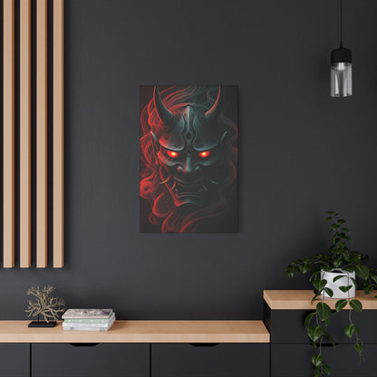 Dark Oni Mask Wall Art & Canvas Prints