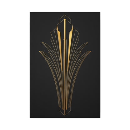 Art Deco Crown Radiance Wall Art & Canvas Prints