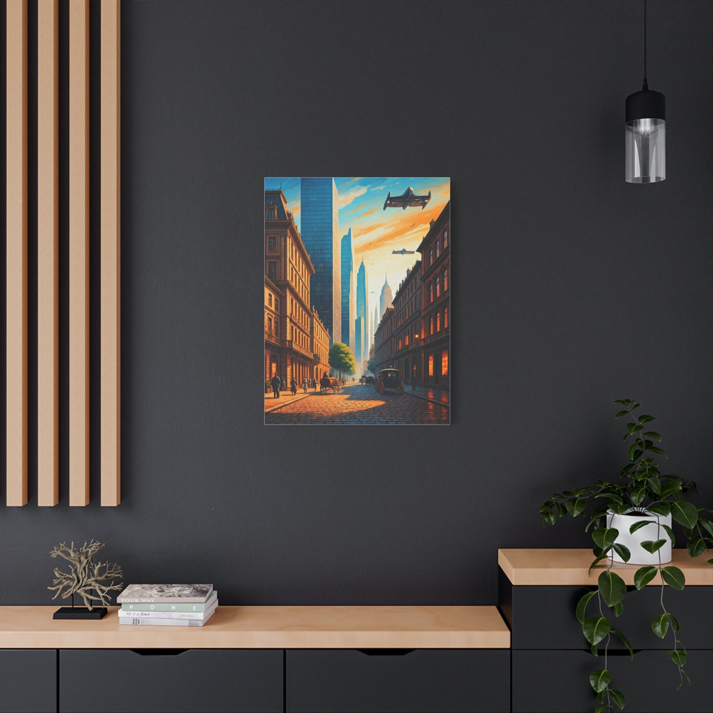 Futuristic Skyline Cityscape Wall Art & Canvas Prints