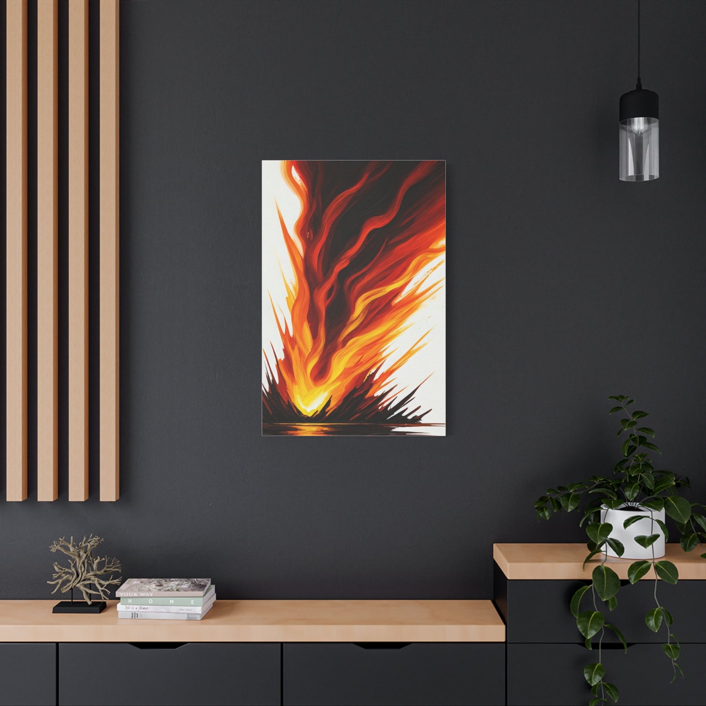 Rising Flame Abstract Wall Art & Canvas Prints