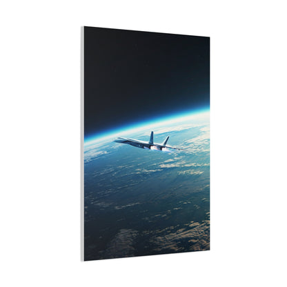 High-Altitude Spaceplane Earth Orbit Wall Art & Canvas Prints