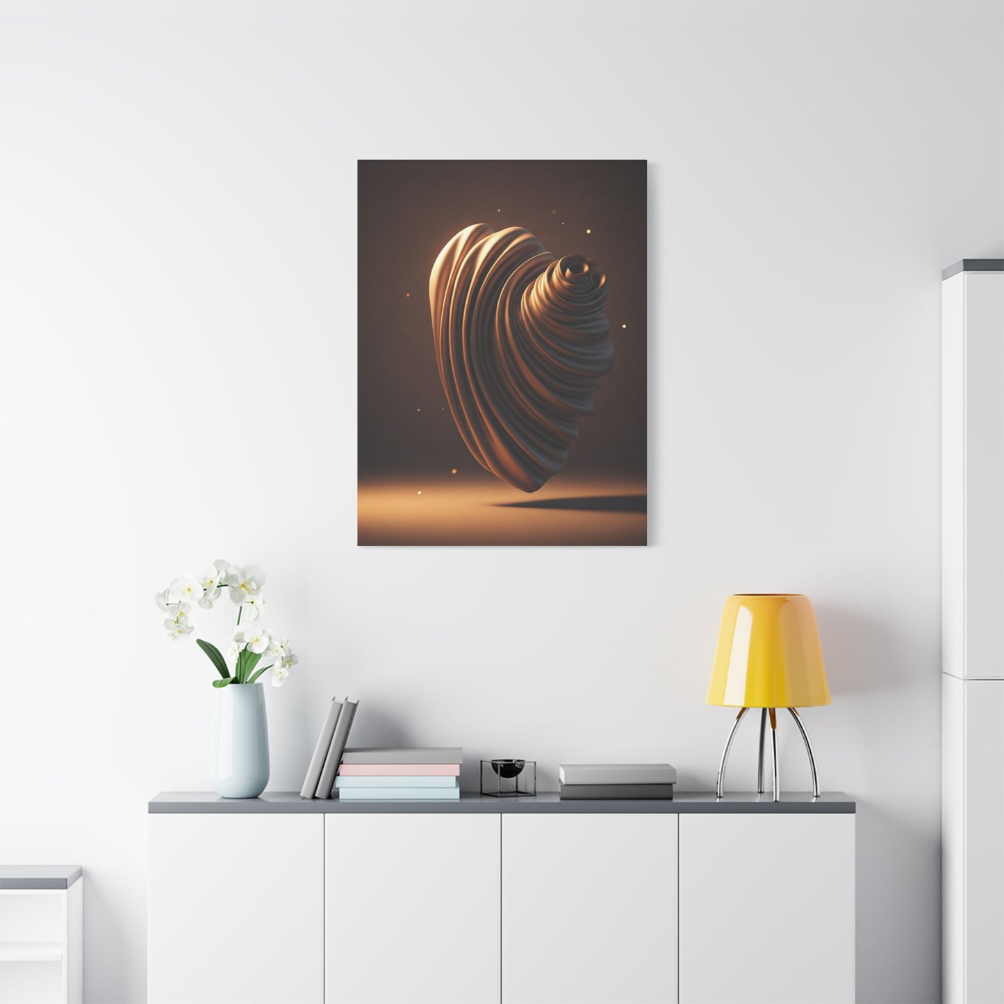 Sculpted Spiral Form Wall Art & Canvas Prints