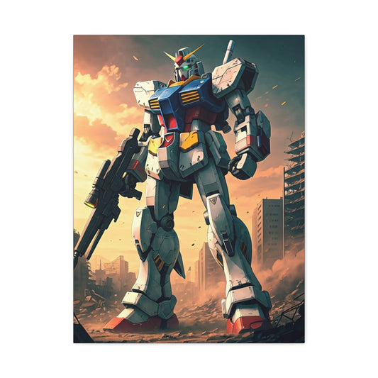 Mecha Guardian of the Ruins Wall Art & Canvas Prints