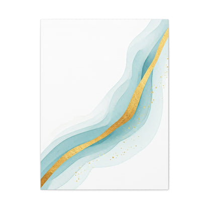 Gold Vein Flow Abstract Wall Art & Canvas Prints