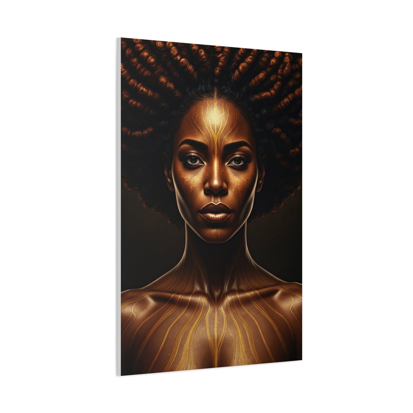 Radiant Tribal Goddess Portrait Wall Art & Canvas Prints
