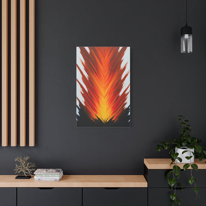 Vertical Fire Burst Abstract Wall Art & Canvas Prints