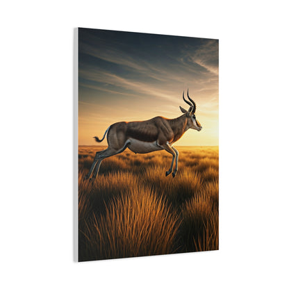 Antelope Leap Across the Plains Wall Art & Canvas Prints