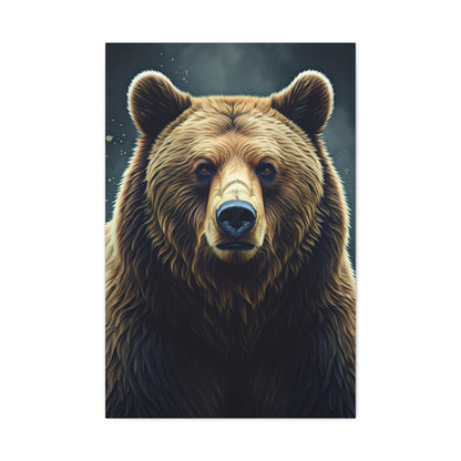 Geometric Style Brown Bear Wall Art & Canvas Prints