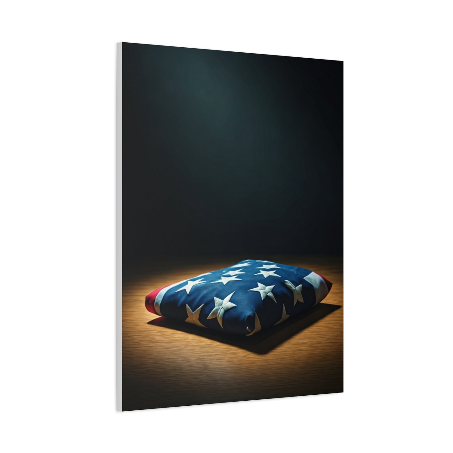 Folded Flag Memorial Honor Wall Art & Canvas Prints  .