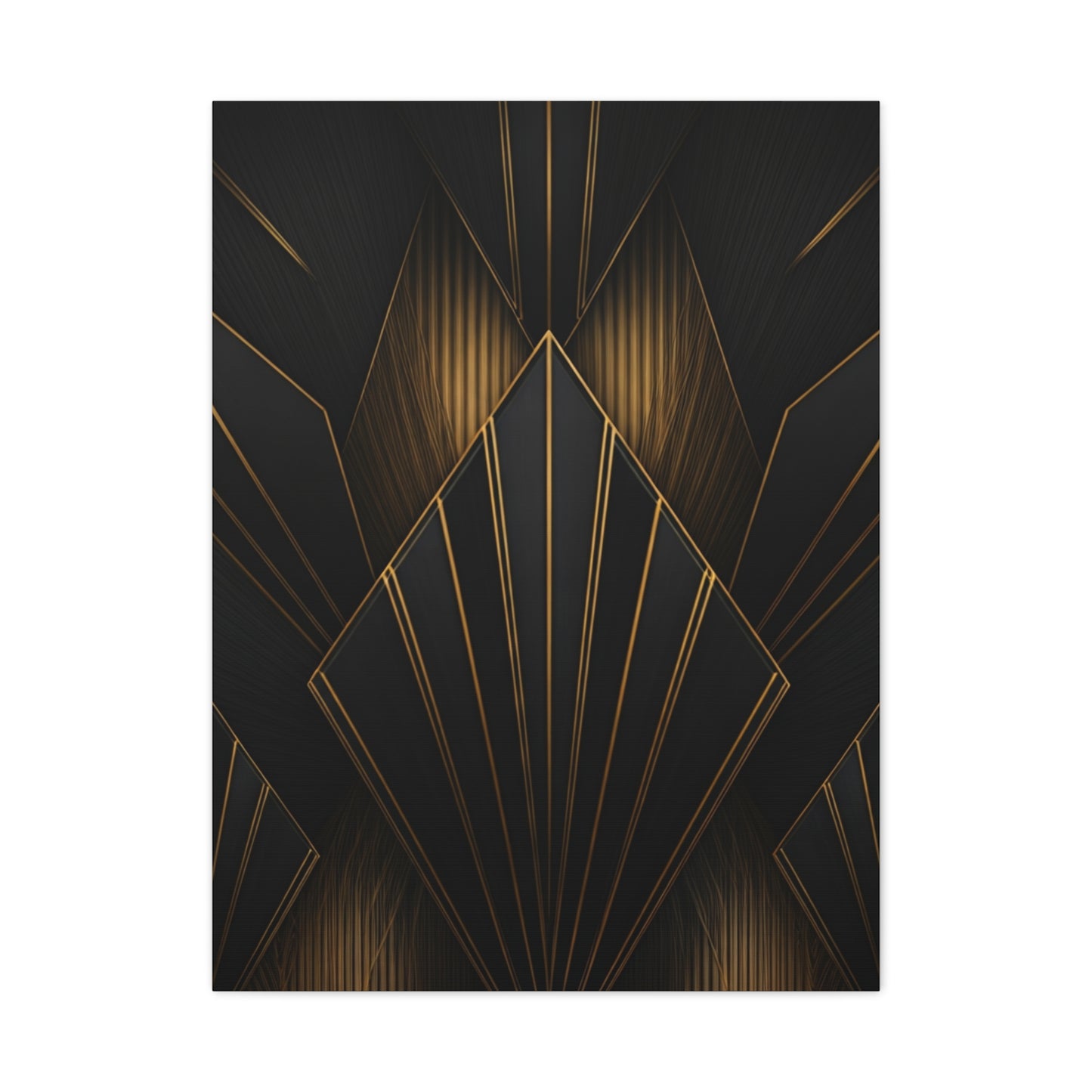 Deco Diamond Elegance Black & Gold Wall Art & Canvas Prints