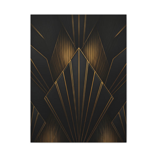 Deco Diamond Elegance Black & Gold Wall Art & Canvas Prints