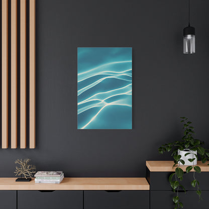 Aqua Light Ripple Wall Art & Canvas Prints  Product Description