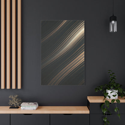 Golden Light Streak Abstract Wall Art & Canvas Prints