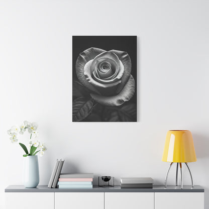 Classic Rose Close-Up Monochrome Wall Art & Canvas Prints