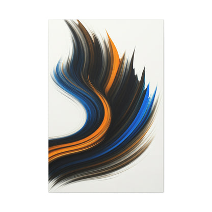 Blue and Gold Flow Abstract Wall Art & Canvas Prints