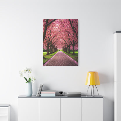 Cherry Blossom Tunnel Spring Pathway Wall Art & Canvas Prints