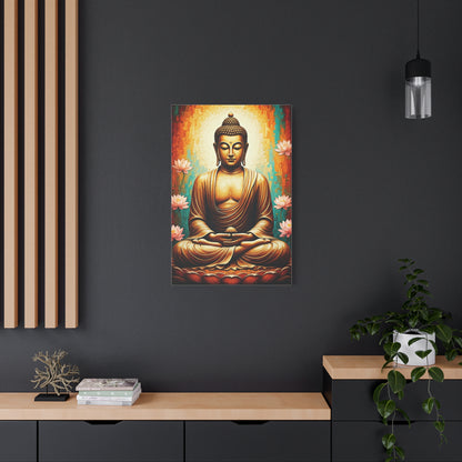 Sacred Lotus Buddha Portrait Wall Art & Canvas Prints