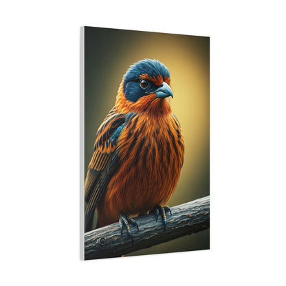 Golden Chest Songbird Portrait Wall Art & Canvas Prints