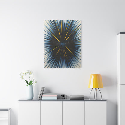Radiating Blue and Gold Abstract Wall Art & Canvas Prints
