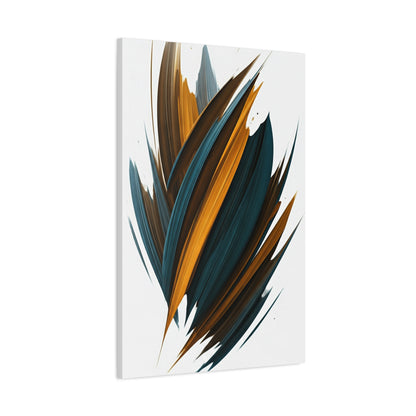 Teal Ember Surge Abstract Wall Art & Canvas Prints