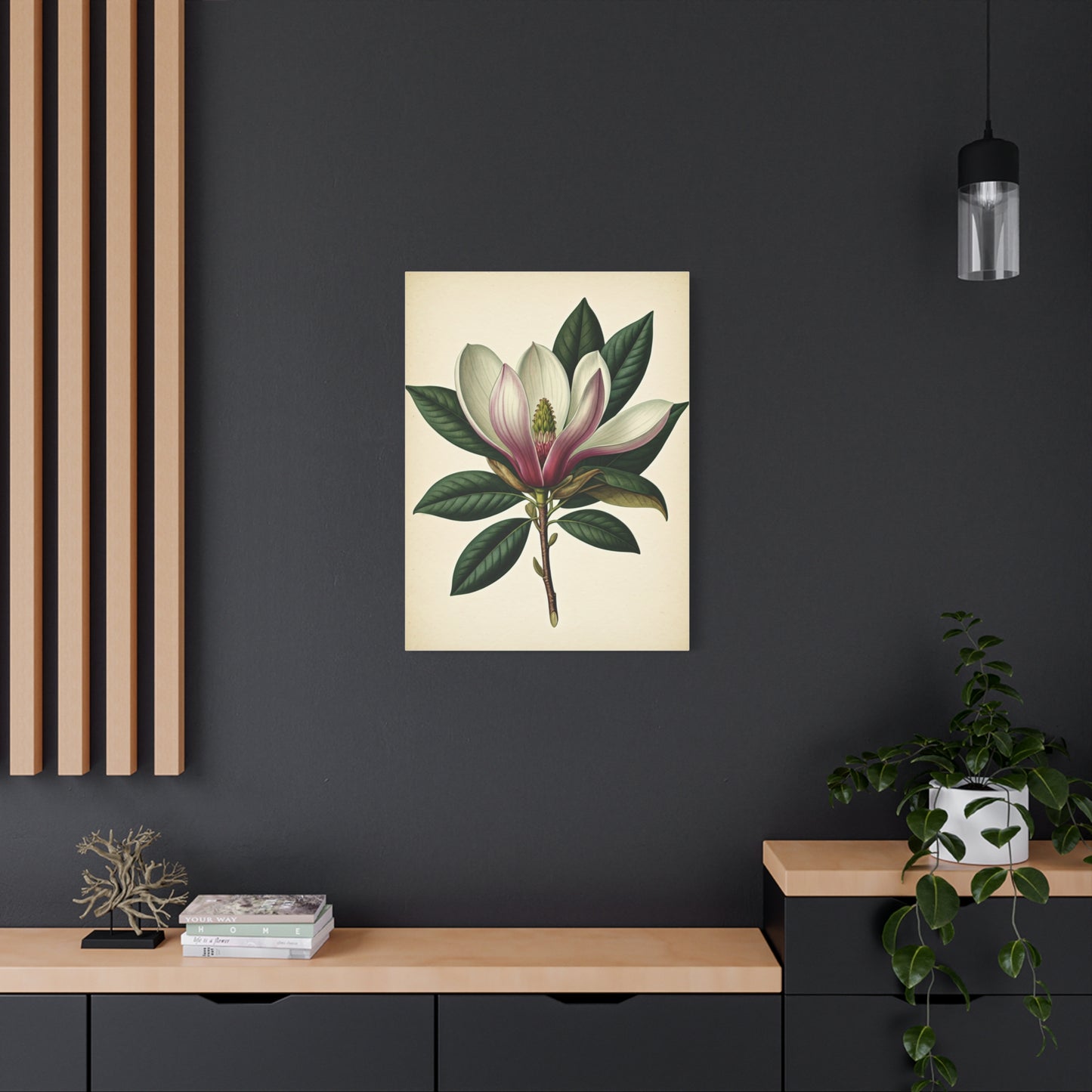 Magnolia Flower Cross Section Wall Art & Canvas Prints