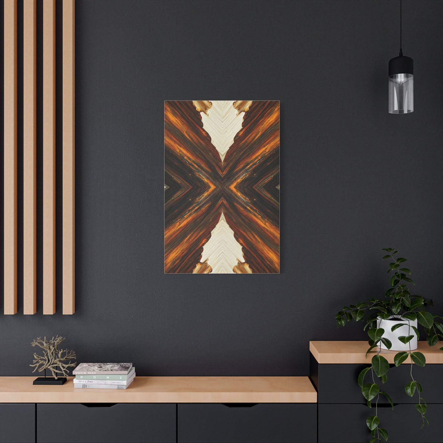 Symmetrical Earth Cross Abstract Wall Art & Canvas Prints