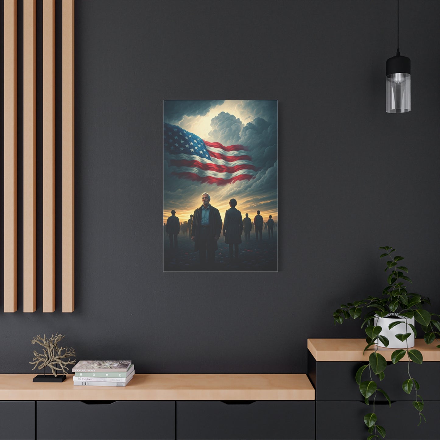American Flag Gathering of Hope Wall Art & Canvas Prints