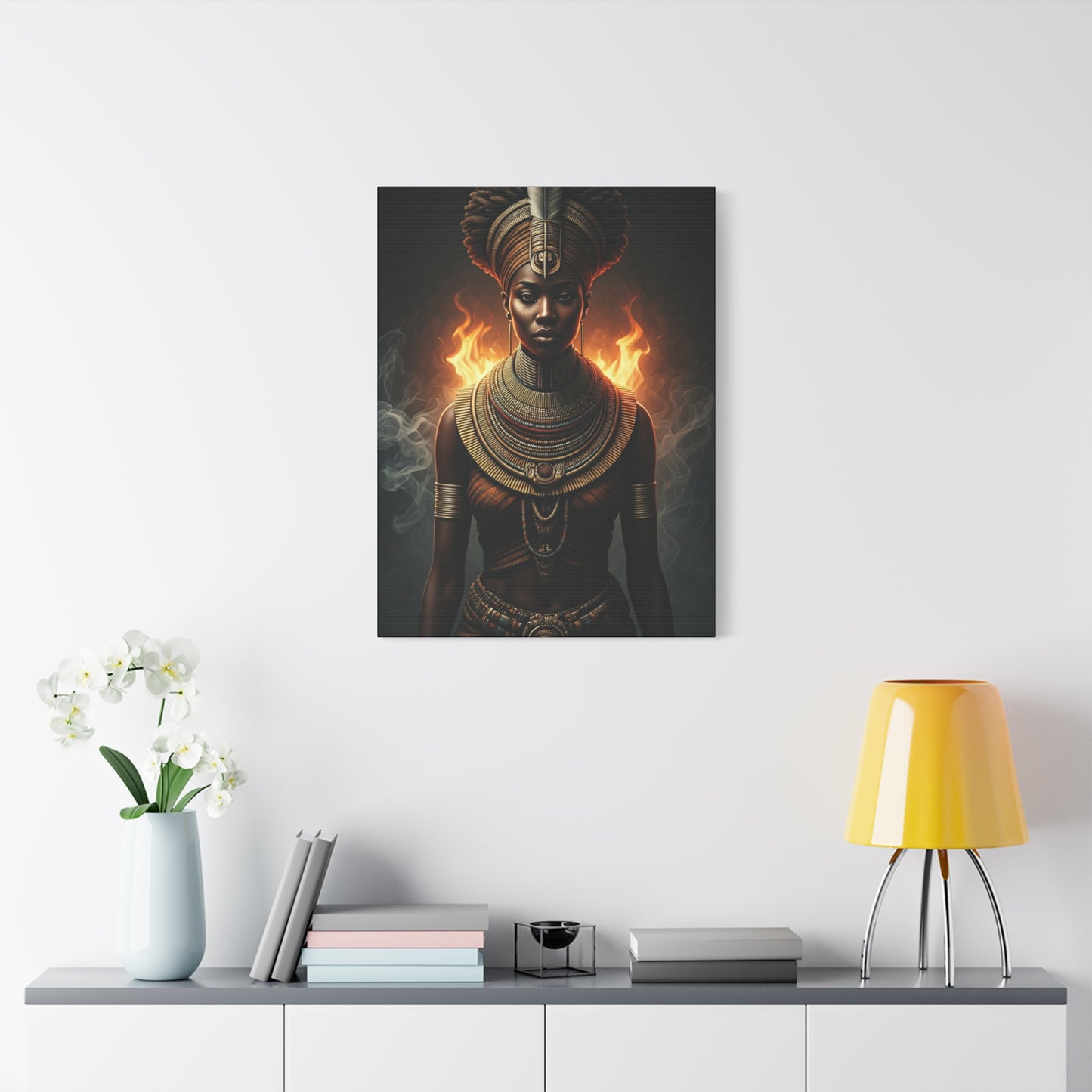 Fire Crown Priestess Wall Art & Canvas Prints